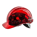 Portwest PV60 - Casque ventilé Peak View à crémaillère - Red - R