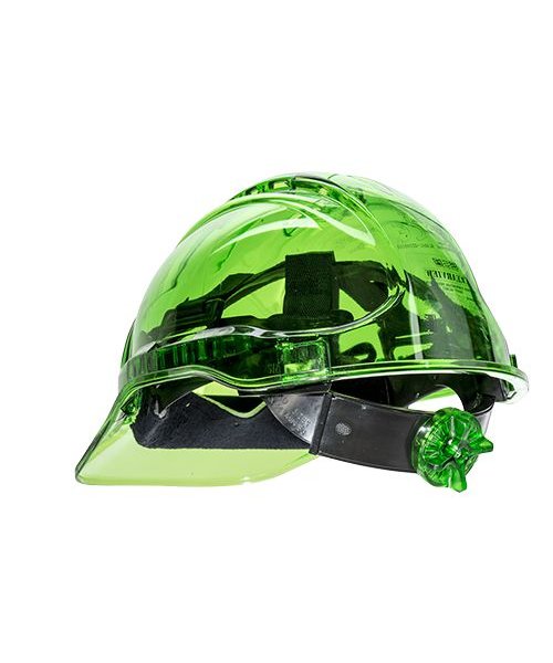 Portwest PV64 - Casque Peak View Plus à crémaillère - Green - R