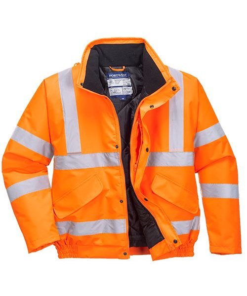 Portwest S463 - Hi-Vis Bomber Jacket - Orange - R