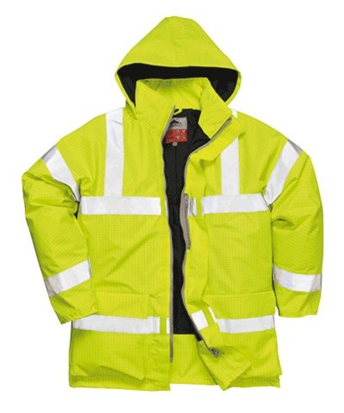 Portwest S778 - Bizflame Rain Hi-Vis Antistatic FR Jacket - Yellow - R