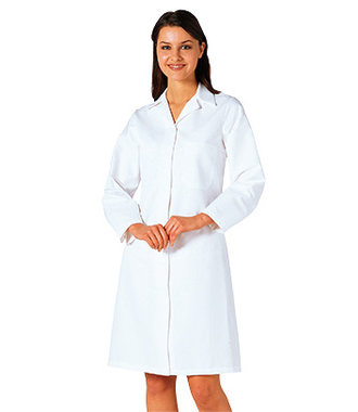 2205 - Ladies Food Coat - White - R