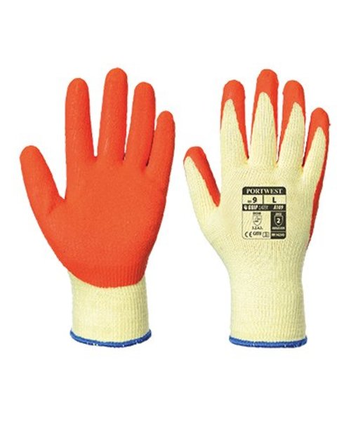 Portwest A109 - Gant Enduit latex(sachet individuel pour vente au détail) - Orange - R