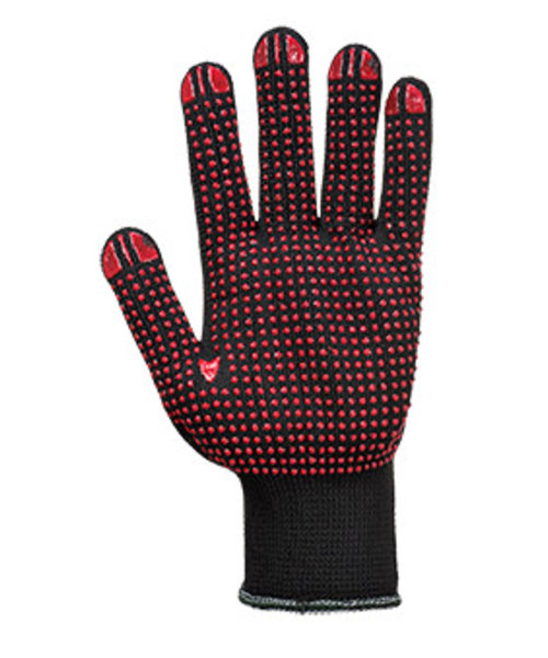 Portwest A110 - Nylon Polkadot Handschoen - Black - R