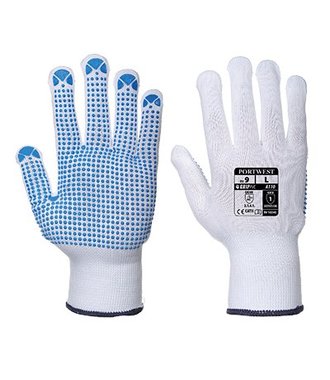 A110 - Nylon Noppen - Handschuh - WhBlu - R