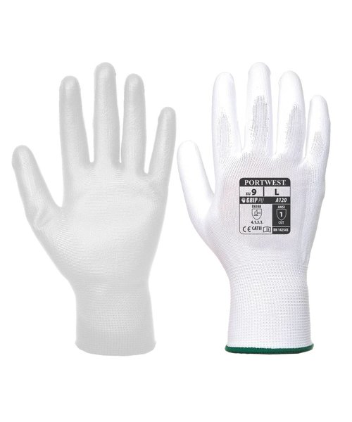 Portwest A120 - PU Palm Glove - White - R