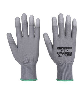 A121 - PU-Fingerkuppen Handschuh - Grey - R