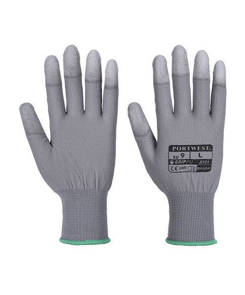 Portwest A121 - PU Fingertip Glove - Grey - R