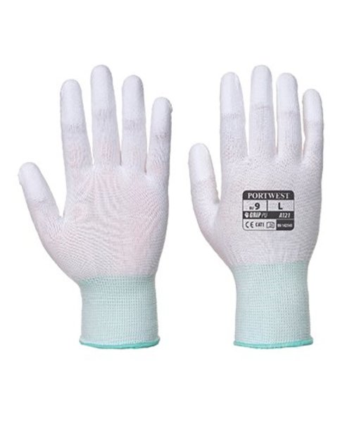 Portwest A121 - PU-Fingerkuppen Handschuh - White - R