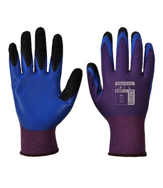 A175 - Duo-Flex Handschuh - Latex - PurBlu - R