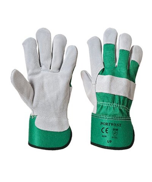 Portwest A220 - Premium Chrome Rigger Glove - Green - R