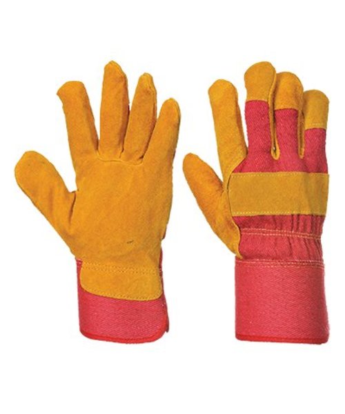 Portwest A225 - Fleece Gevoerde Rigger Handschoen - Red - R