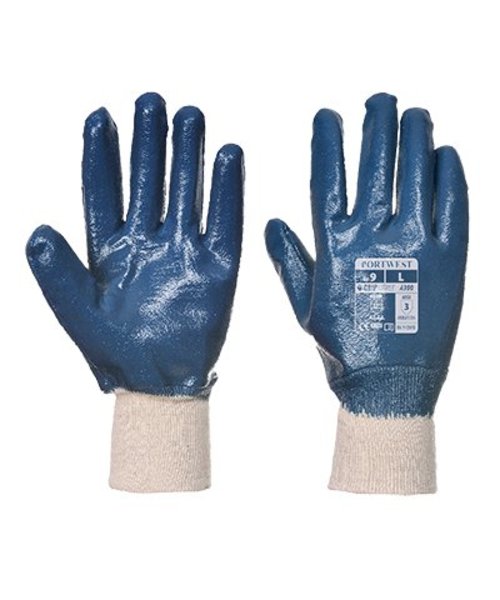 Portwest A300 - Nitril mit Strickbund - Navy - R