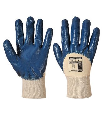 A330 - Nitrile dos aéré poignet tricot - Navy - R