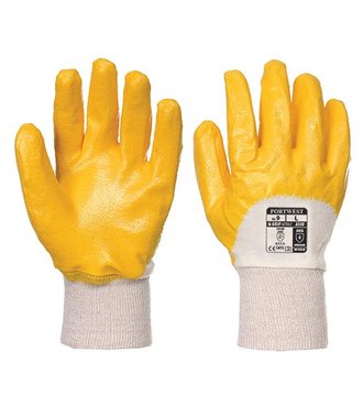 A330 - Nitrile dos aéré poignet tricot - Yellow - R