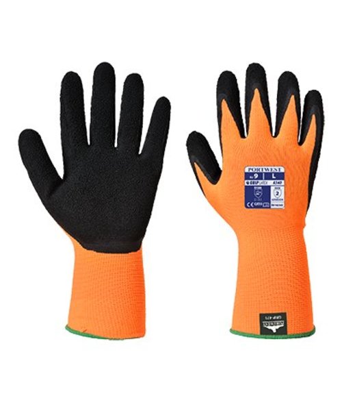 Portwest A340 - Hi-Vis Grip Glove - OrBk - B