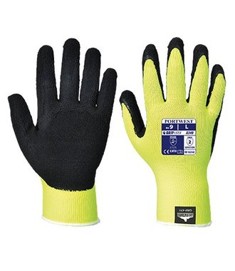 A340 - Hi-Vis Grip Glove - Yellow - R