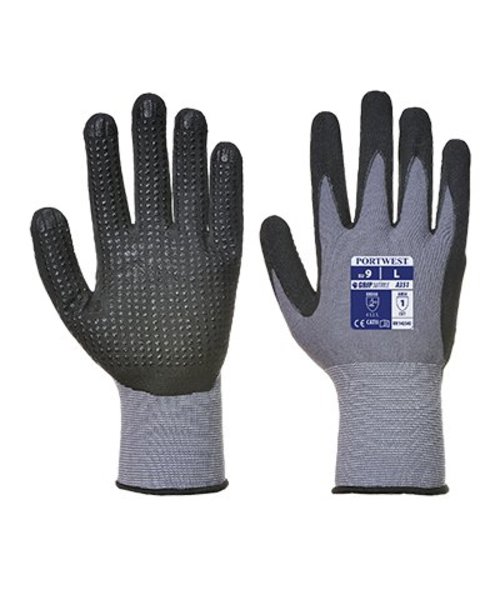 Portwest A351 - DermiFlex Plus Glove - GreyBk - R