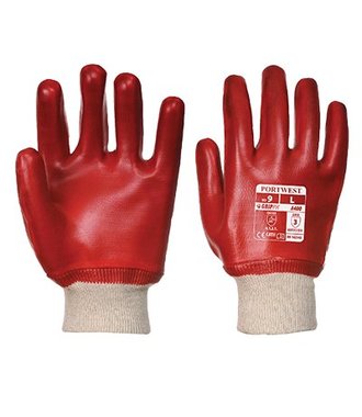 A400 - PVC Tricot Manchet - Red - R