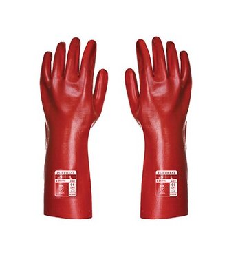 A435 - PVC Gauntlet - Red - R