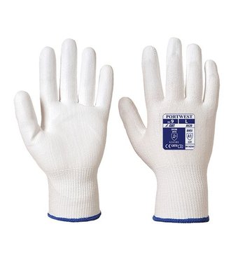 A620 - Cut 3 PU Handflächen Handschuh - WhWh - R