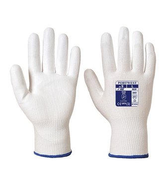 A620 - Cut 3 PU Handflächen Handschuh - WhWh - R