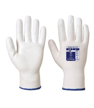 A620 - Cut 3 PU Palm Glove - WhWh - R