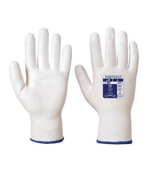 Portwest A620 - Cut 3 PU Handflächen Handschuh - WhWh - R