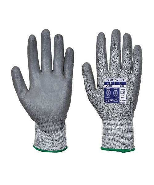 Portwest A622 - Cut 5 PU Palm Glove - GreyGrey - R