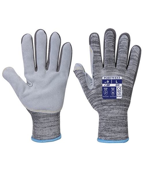 Portwest A630 - Razor - leichter Cut 5 Handschuh - GreyGrey - R