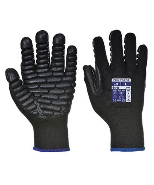 Portwest A790 - Anti-Vibrations-Handschuh - Black - R