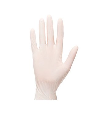 A915 - Gants à usage unique Latex Non Poudrés - White - R