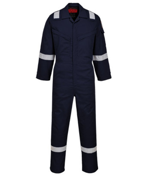 Portwest AF73 - Araflame Silver Coverall - Navy - R