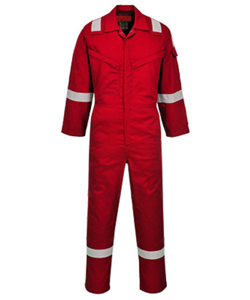 Portwest AF73 - Araflame Silver Coverall - Red - R