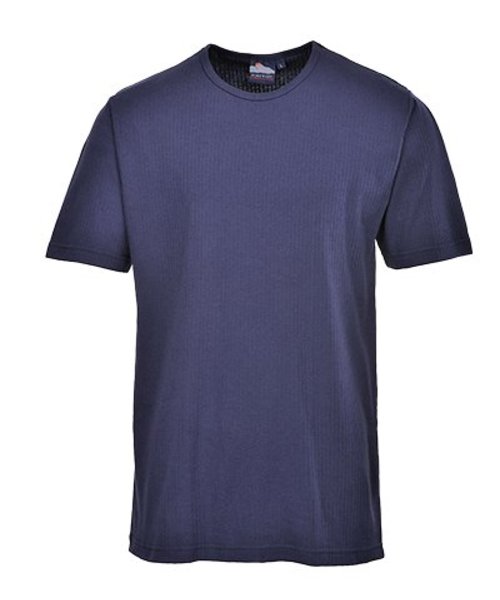 Portwest B120 - Thermisch T-Shirt Korte Mouw - Navy - R