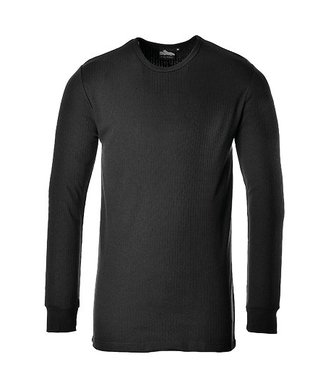 B123 - T-shirt Thermique Manches Longues - Black - R