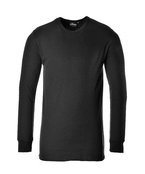 Portwest B123 - Thermisch T-Shirt Lange Mouw - Black - R