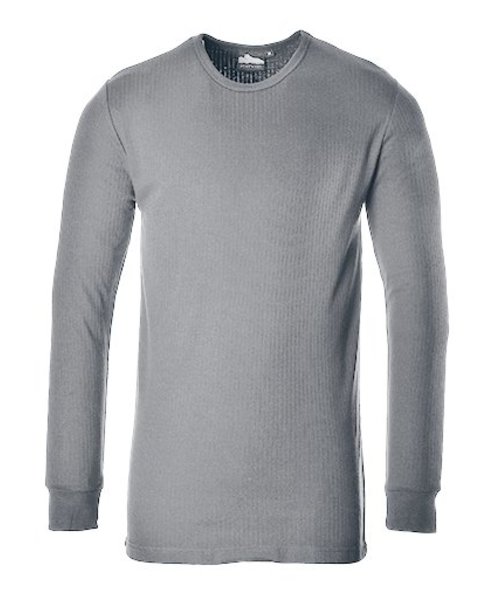 Portwest B123 - Thermal T-Shirt Long Sleeve - Grey - R