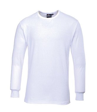 B123 - Thermisch T-Shirt Lange Mouw - White - R