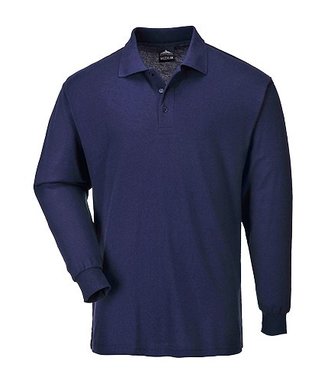 B212 - Poloshirt lange mouw - Navy - R