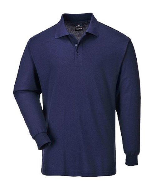 Portwest B212 - Genoa Langarm Polo-Shirt - Navy - R