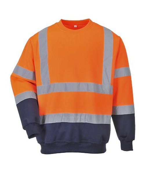 Portwest B306 - Tweekleuren Hi-Vis Sweatshirt - OrNa - R