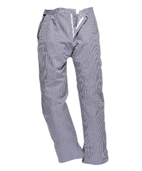 Portwest C075 - Barnet Chefs Trousers - Check - R