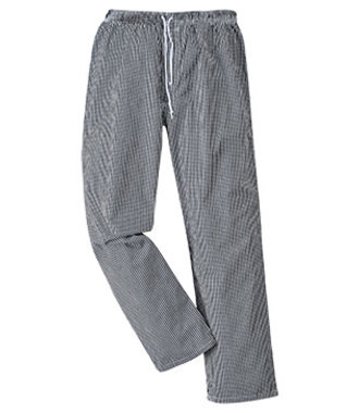 C079 - Bromley Chefs Trousers - BkChk - R