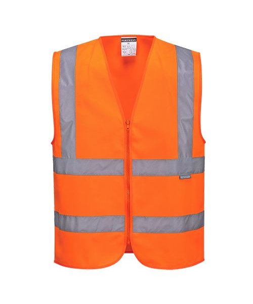 Portwest C375 - Gilet Hi-Vis avec zip - Orange - R