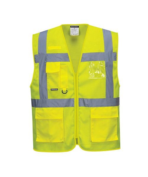 Portwest C376 - Athens MeshAir Executive Vest - Yellow - R