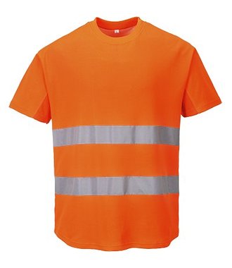 C394 - Netz-T-Shirt - Orange - R