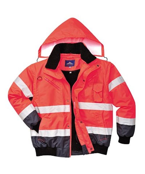 Portwest C465 - Hi-Vis Contrast Bomber Jacket - ReNa - R