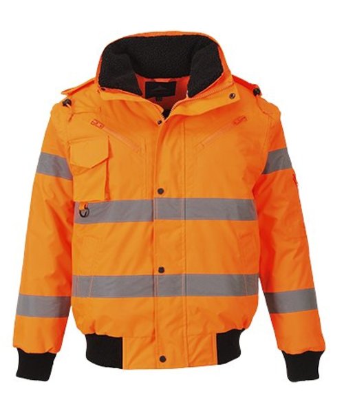 Portwest C467 - Hi-Vis 3-in-1 Bomber Jacket - Orange - R