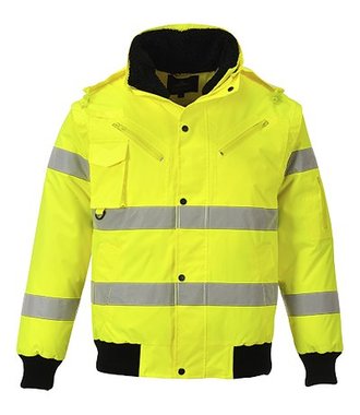 C467 - 3-in-1 Warnschutz-Bomberjacke - Yellow - R