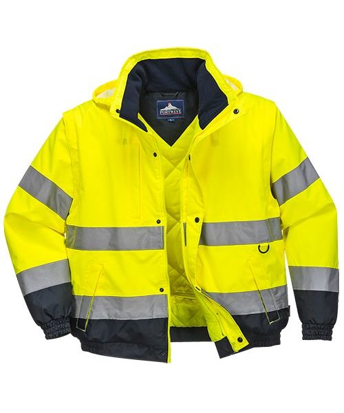 Portwest C468 - HI-Vis 2-in-1 Jacket - Yellow - R